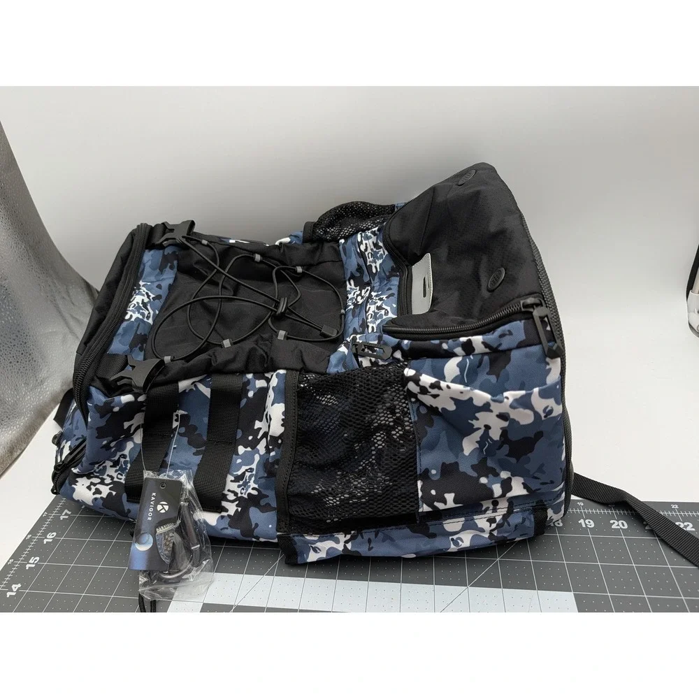 Kavigor Unisex Baseball Softball Backpack Large Camo Blue